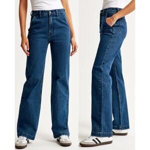 Abercrombie & Fitch Blue Straight Leg Jeans
